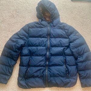 Michael Kors Men's Navy Premium Down Jacket-Size L